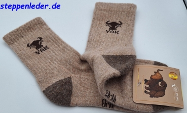 Socken aus 100% YAK-Wolle Größe 41-43 Super-Soft